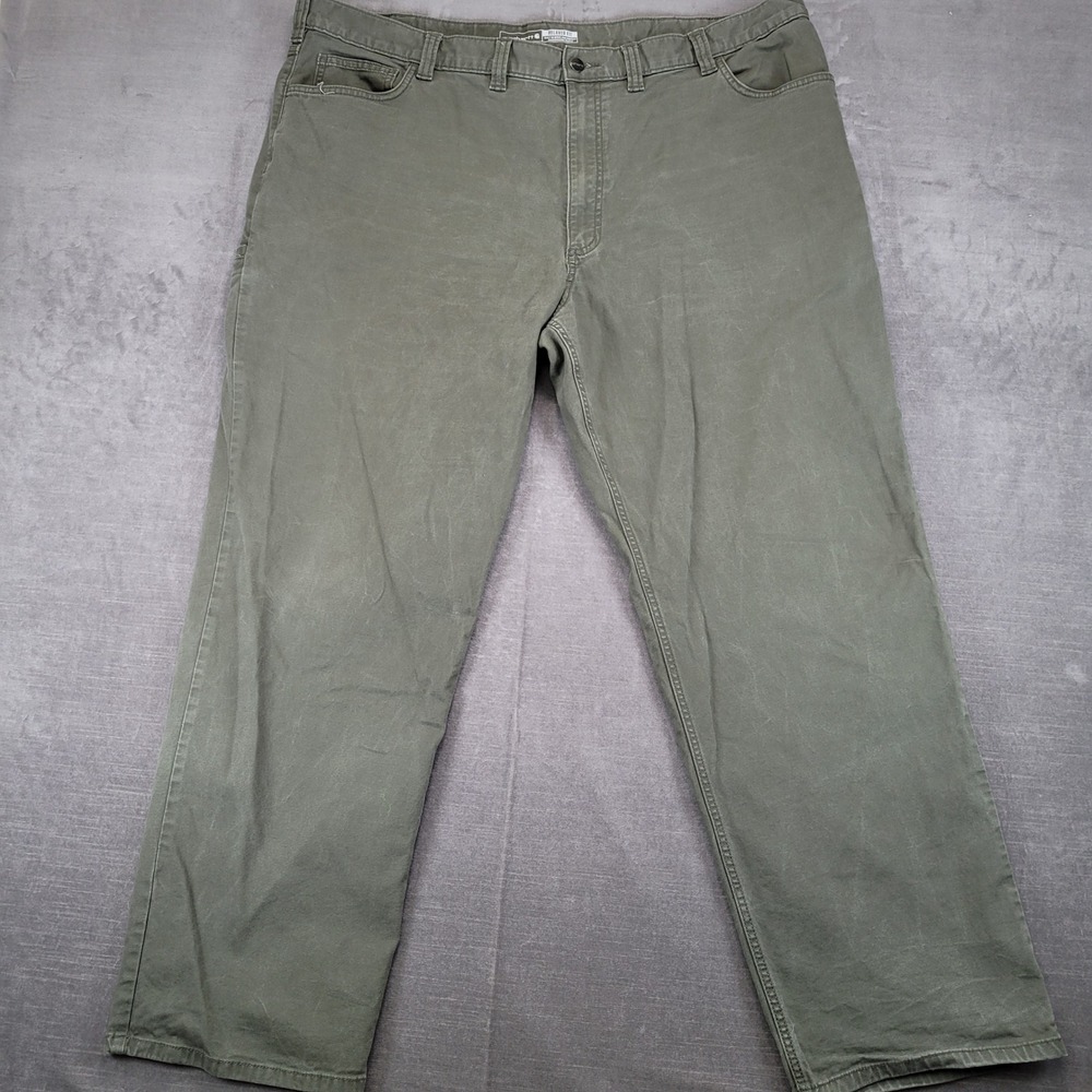 Carhartt Mens Relaxed Fit Canvas Work Pants Green‎ Size 44x31